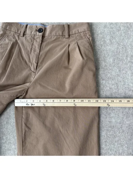 Aritzia Effortless Pant Pleated Tan Wide Leg Full Length Womens 6 - Picture 7 of 15